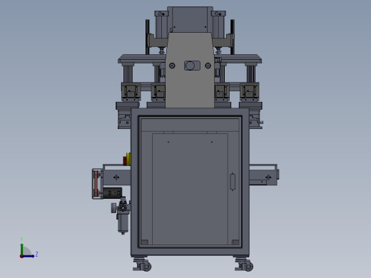 移印设备五头移印机（sw20可编辑+工程图+bom）左视缩略图