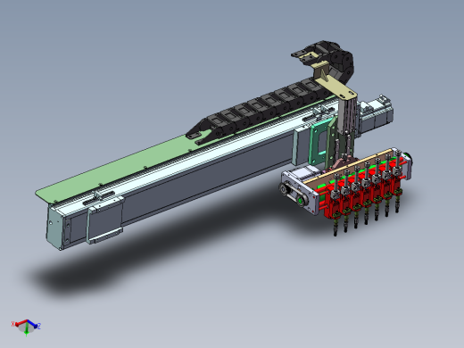 凸轮变距7爪吸盘两轴机械手