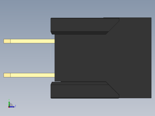 FDC 连接器-2-54-pitch-pcb-mount左视缩略图