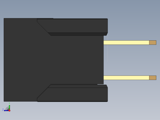 FDC 连接器-2-54-pitch-pcb-mount右视缩略图