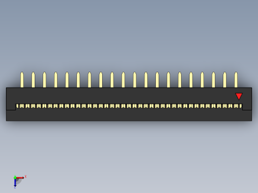 FDC 连接器-2-54-pitch-pcb-mount俯视缩略图