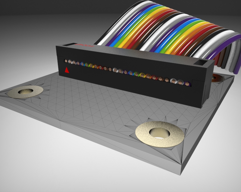 FDC 连接器-2-54-pitch-pcb-mount