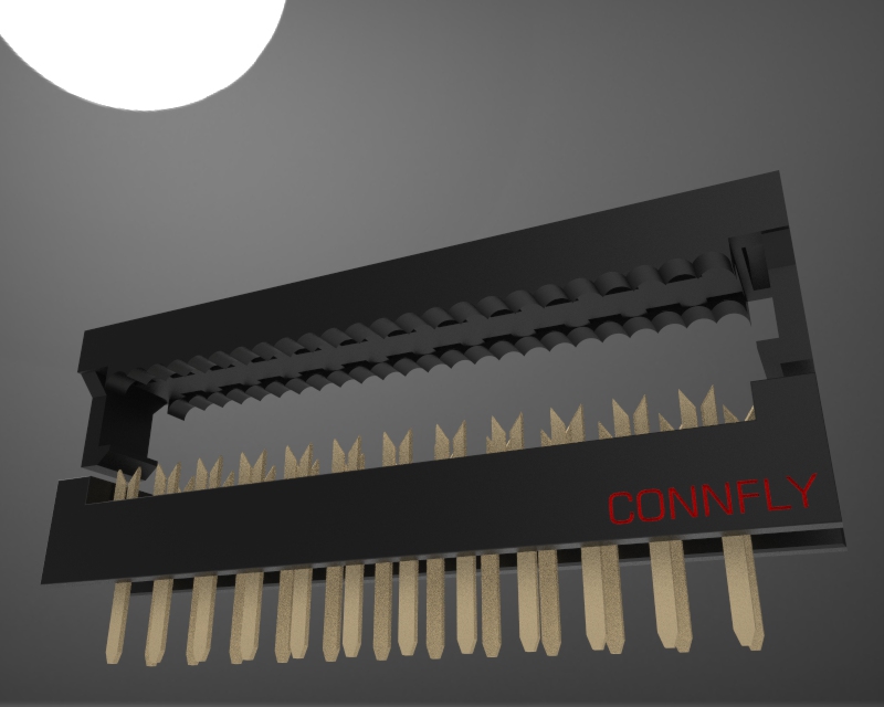 FDC 连接器-2-54-pitch-pcb-mount