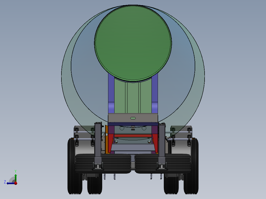 29立方米散装物料半挂车右视图