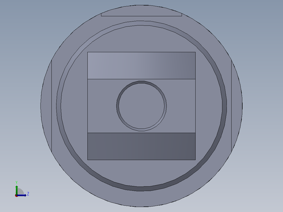 螺纹式气缸（圆形后安装）40x18x145 mm左视图