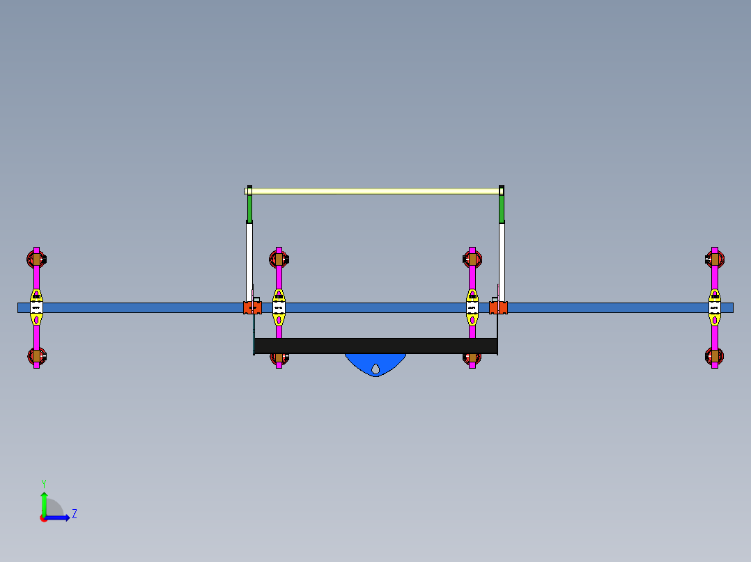 B3003538-真空板起升机吸盘左视图