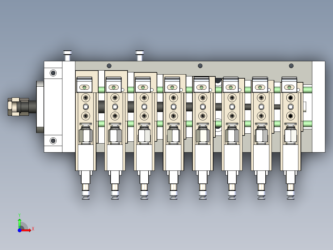变距取料8工位（台阶型）前视图