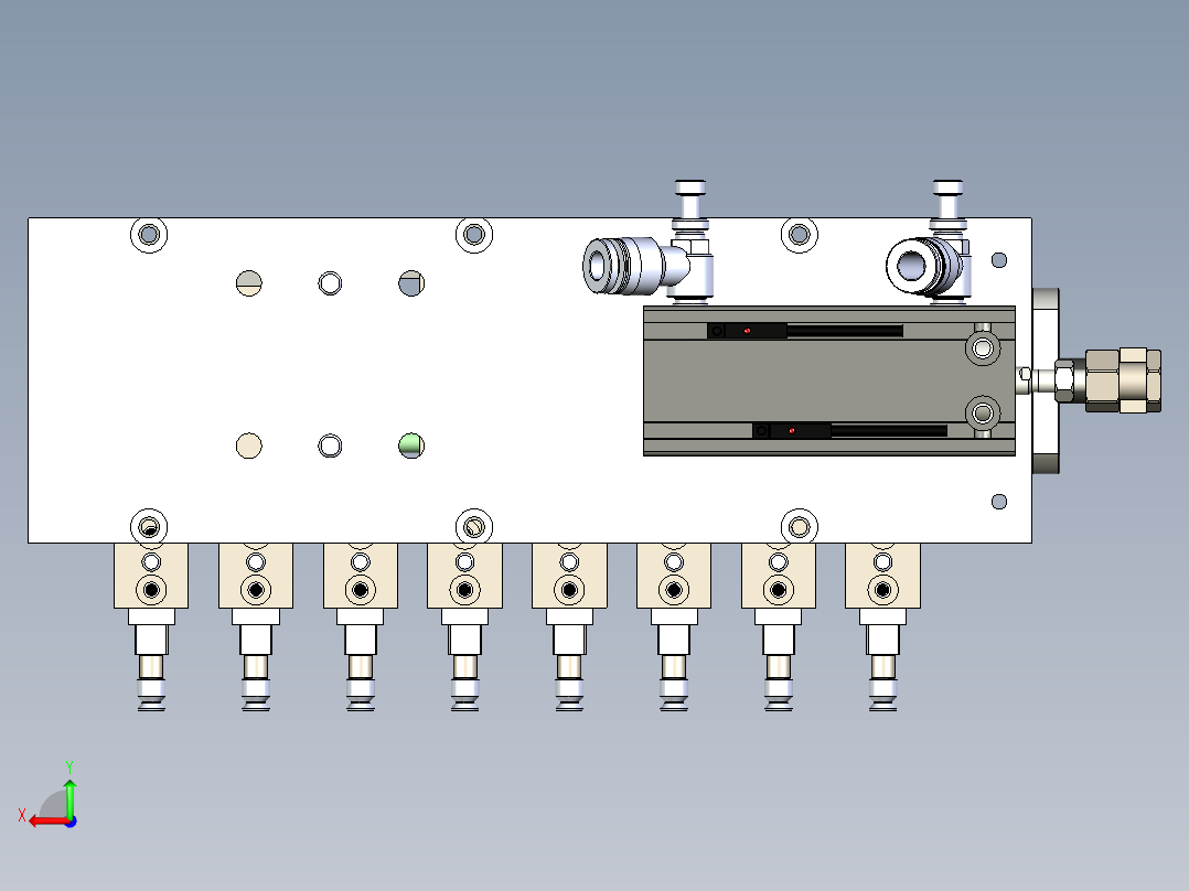 变距取料8工位（台阶型）后视图