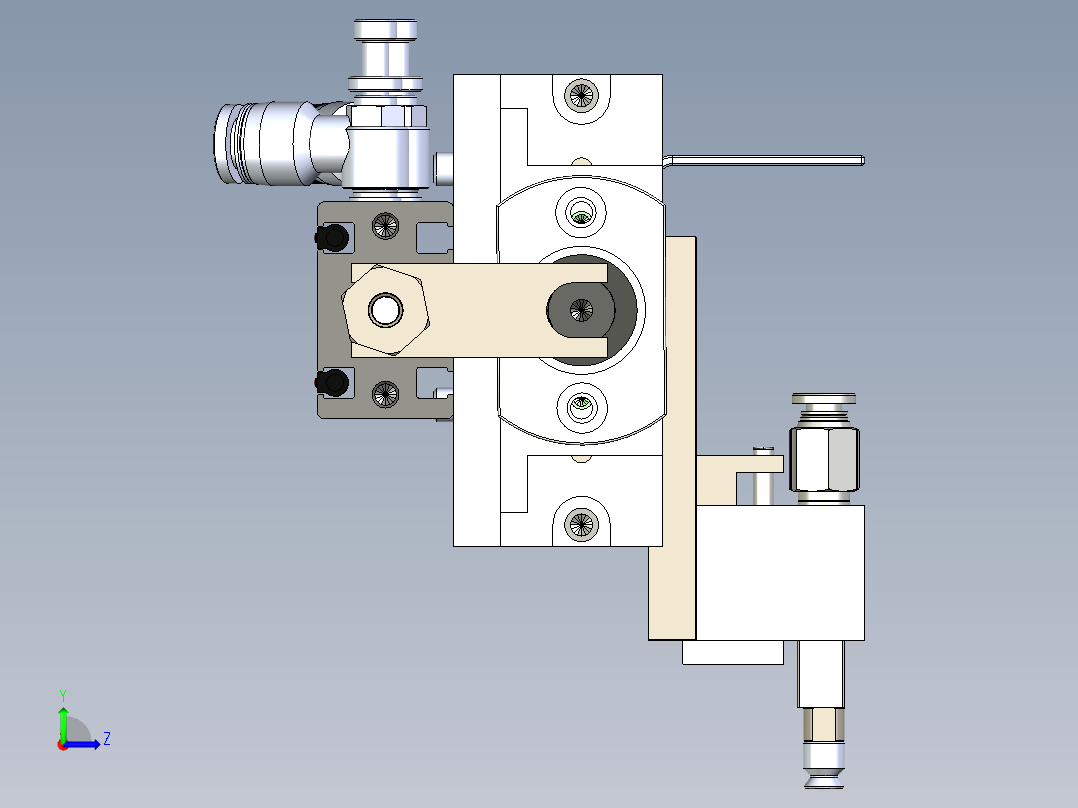 变距取料8工位（台阶型）左视图
