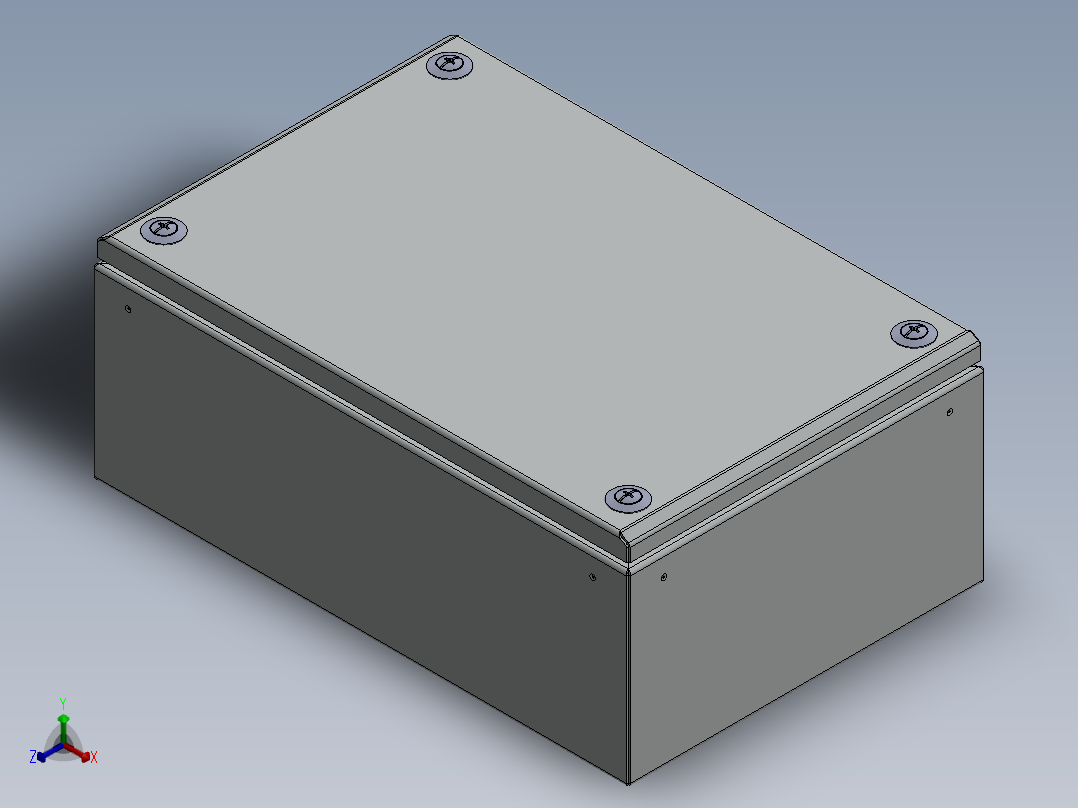 300x200x120电箱正等轴测图