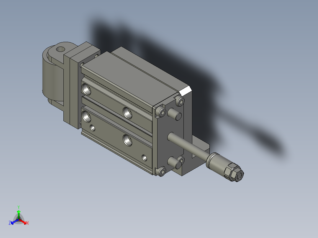 压料正等轴测图