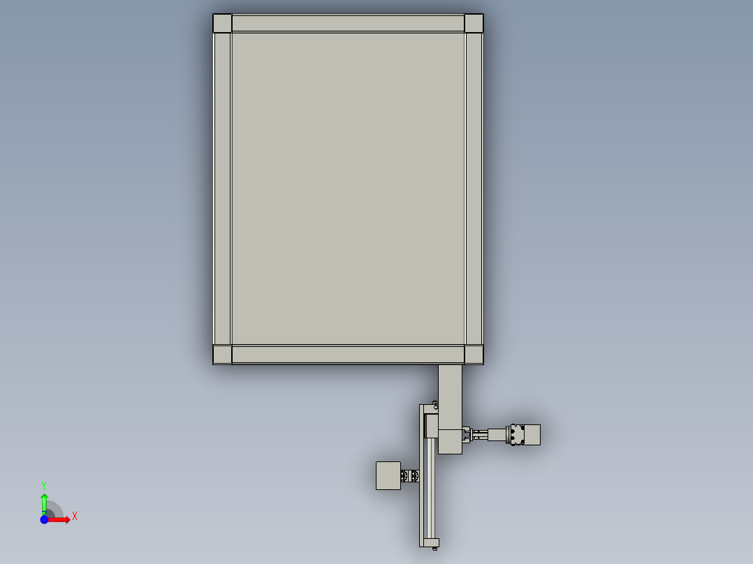 回弹弹簧上料总成前视图