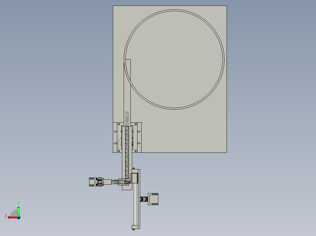 回弹弹簧上料总成后视图