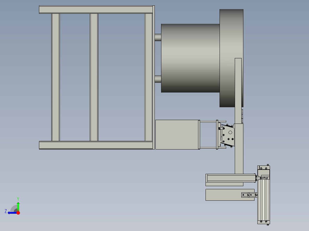 回弹弹簧上料总成右视图