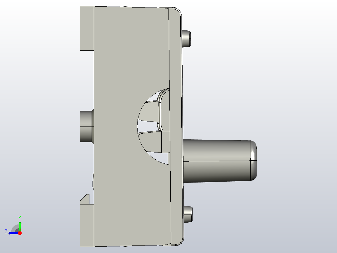 怡合达保险座保险管ZKD30-2右视图