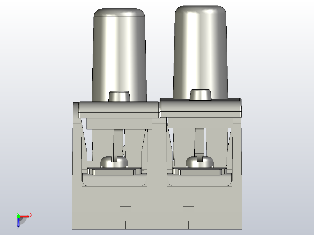 怡合达保险座保险管ZKD30-2俯视图