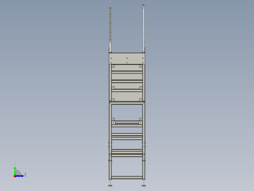 外走廊总装配左视缩略图