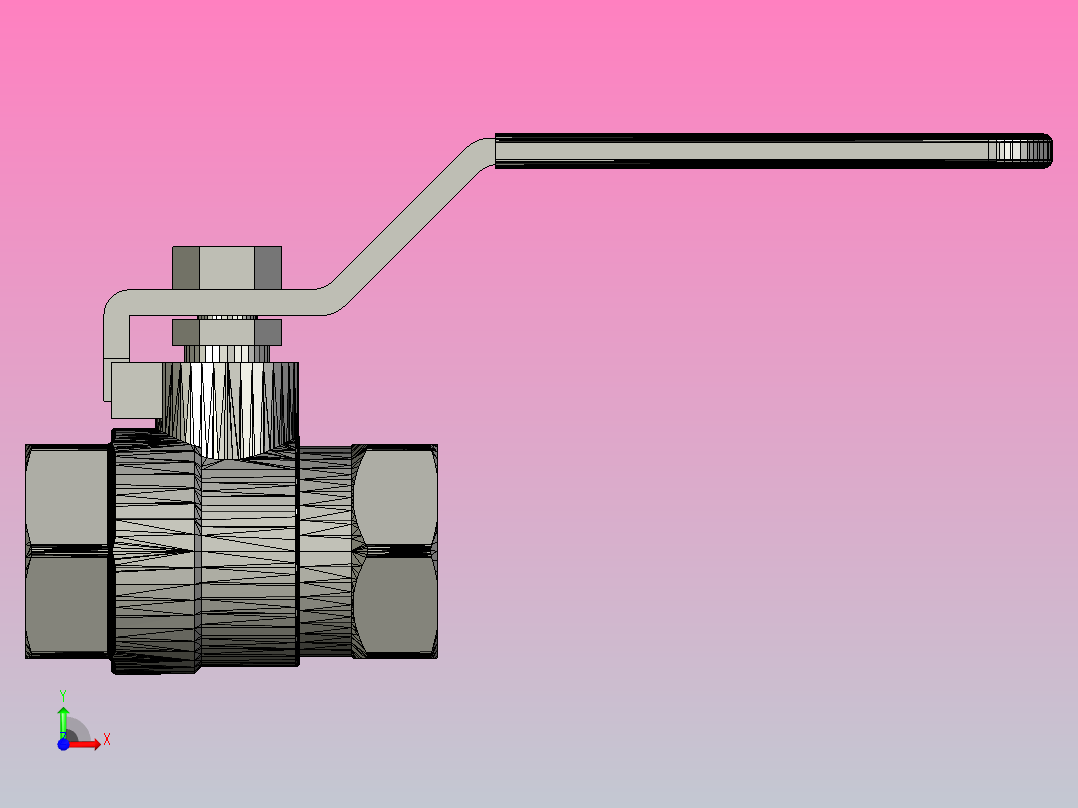 0.5英寸 阀门前视图