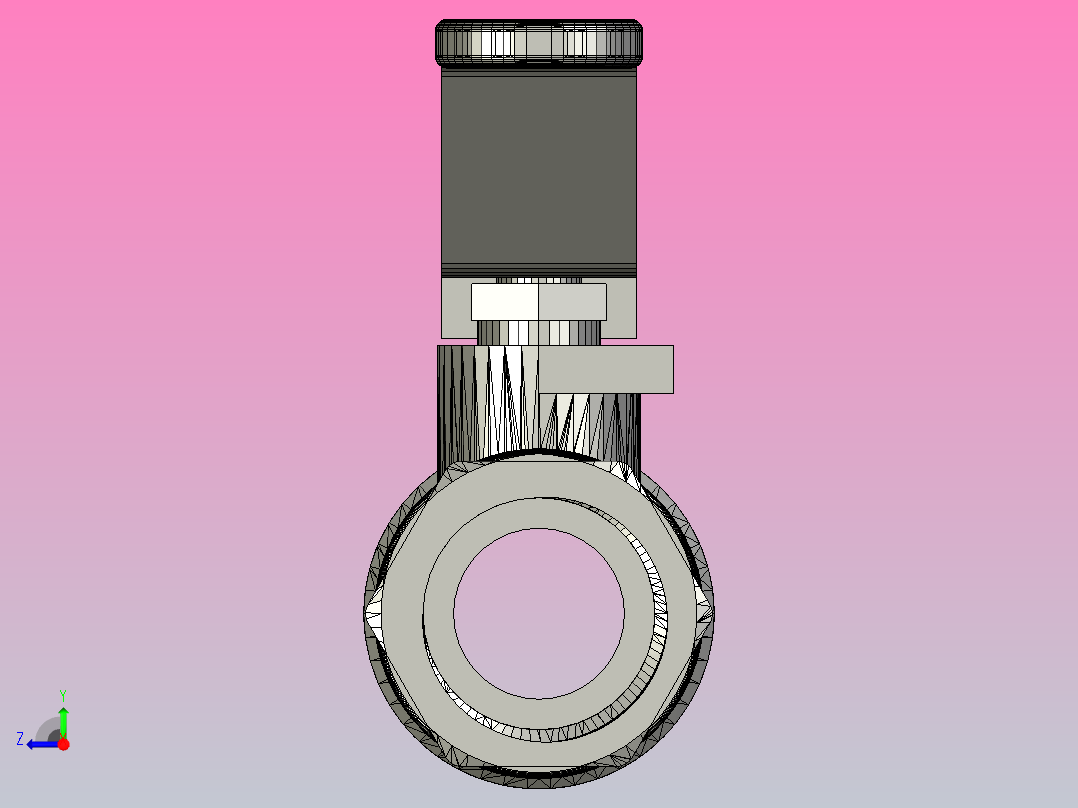 0.5英寸 阀门右视图