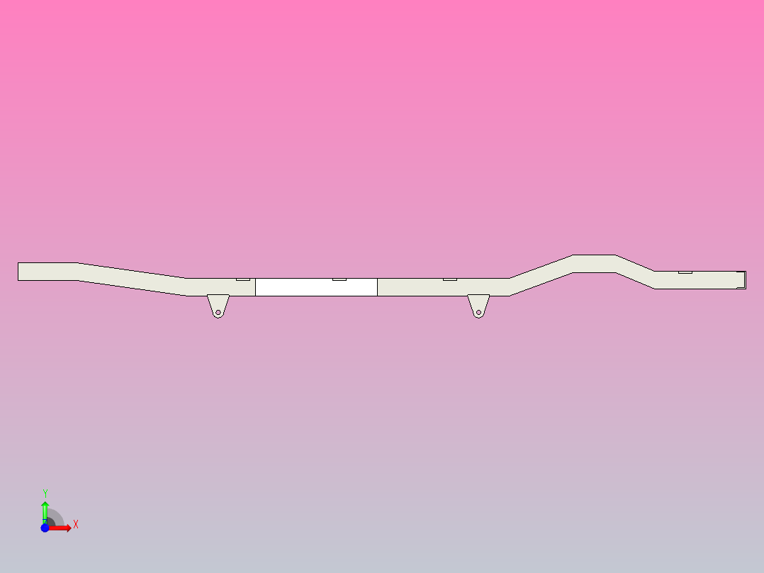 吉普CJ8框架模型前视图