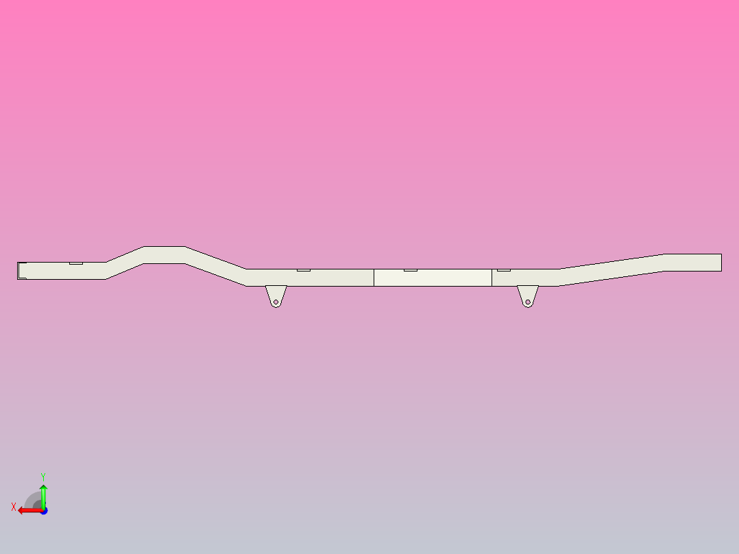 吉普CJ8框架模型后视图