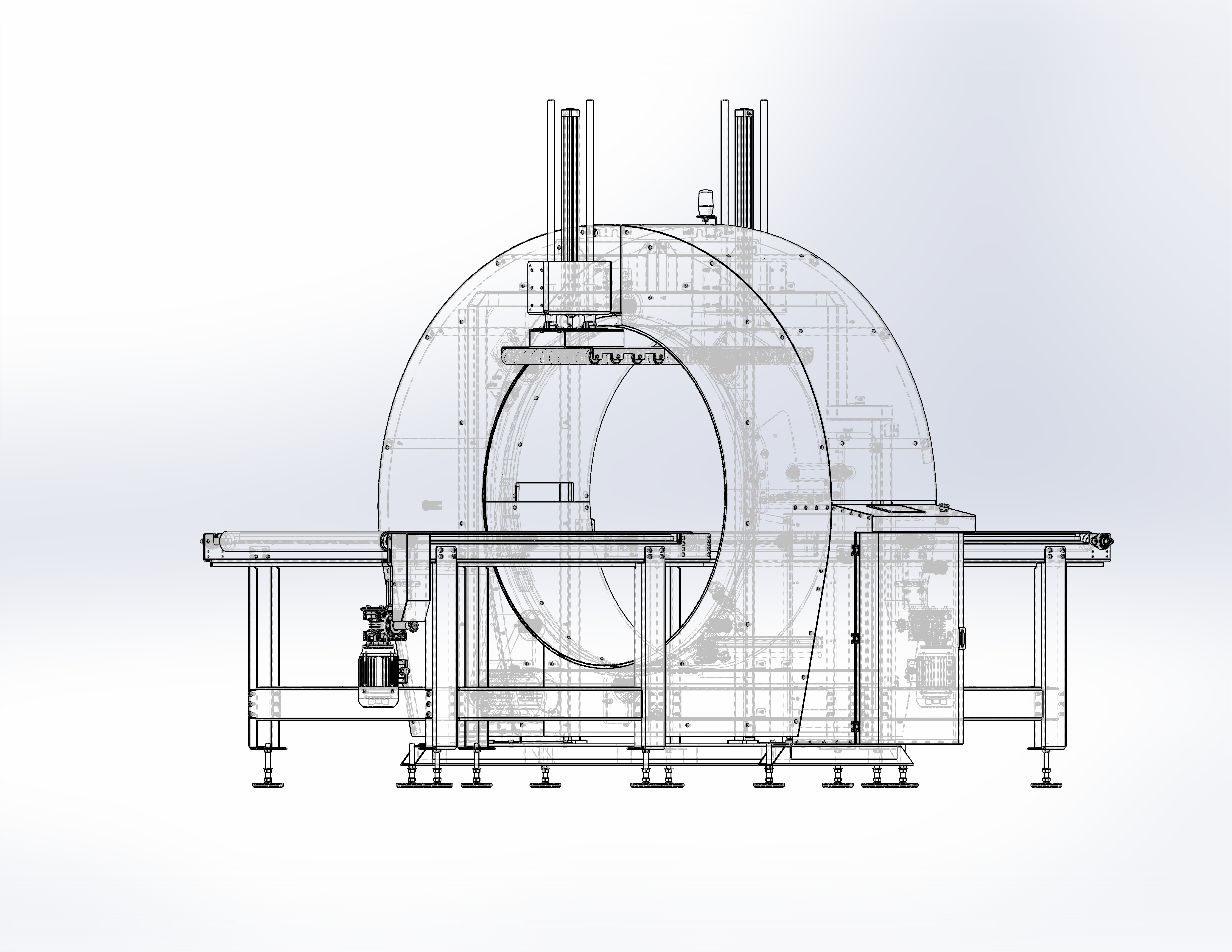 yatay strec sarma makinesi水平拉伸包装机12