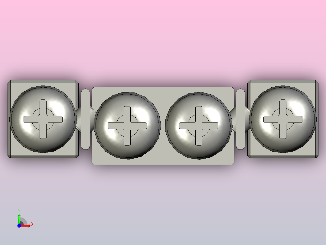 带交叉滚轮d2mm和90mm行程的线性导轨JVW 2-90前视图