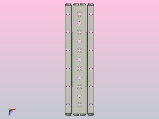 带交叉滚轮d2mm和90mm行程的线性导轨JVW 2-90俯视缩略图