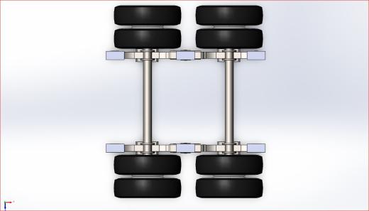 重载串联车轴3D数模图纸 STEP格式缩略图
