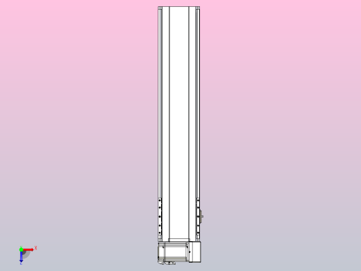 皮带直线轴半封闭可选导轨TPA-HNB-175D-140-L700-RU-Y-P75-N3俯视缩略图