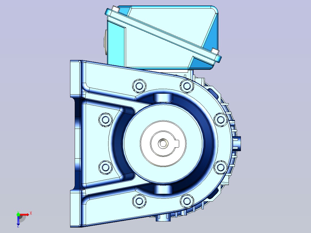 住友(SMT)减速机3D CNHM1-610□-AV,EV俯视图