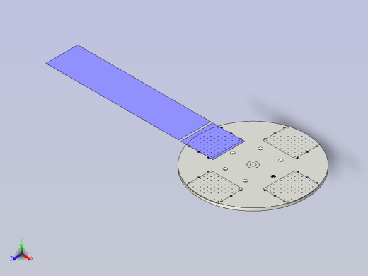 一款吸附旋转滑台3D模型