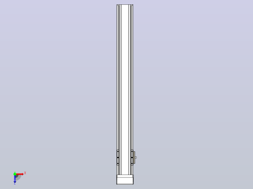 日规模组半封闭丝杆TPA-HNR-65S-1610C-L550-MP-C-P20-N3俯视缩略图