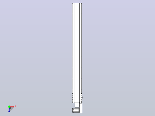 皮带直线轴半封闭可选导轨TPA-HNB-175D-140-L1550-MR-C-P75-N3俯视缩略图