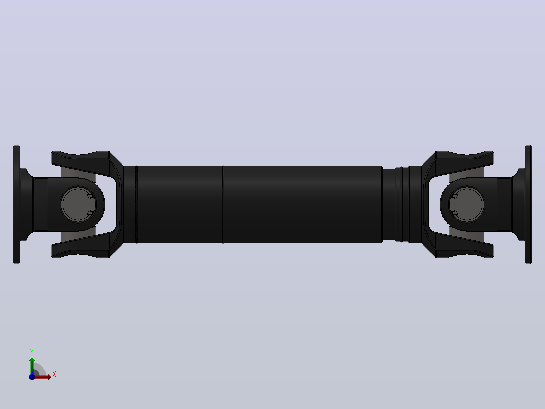 SW-I58-A-255SWC-1型--轻型十字轴式万向联轴器前视图