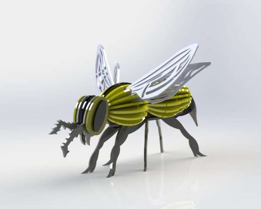 黄蜂，金属片拼图缩略图