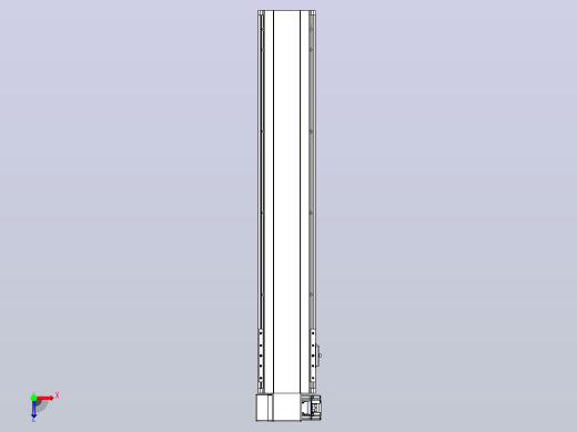 皮带直线轴半封闭可选导轨TPA-HNB-140D-120-L700-LP-C-P40-N3俯视缩略图