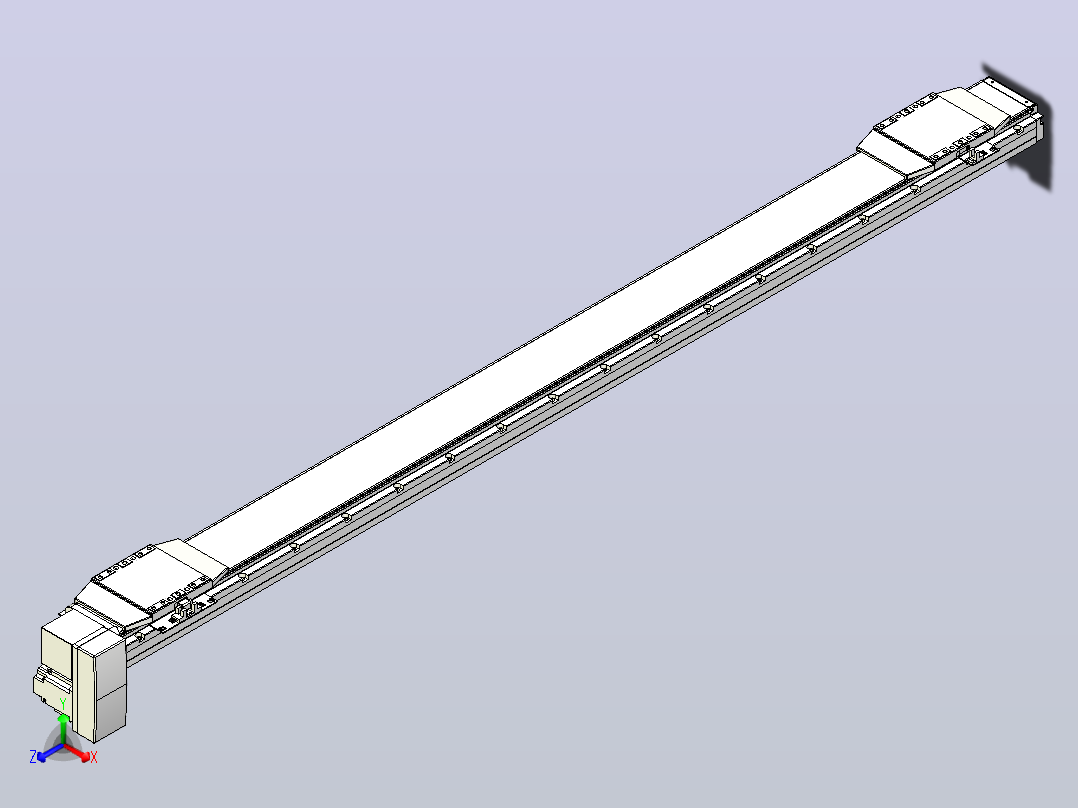 皮带直线轴双滑块型TPA-GCBS-120-P70-L650-RP-M20-N3主视图