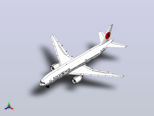 波音777飞机正等轴测缩略图