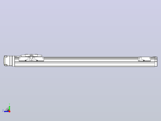 滚珠丝杠直线轴内置导轨TPA-GCR-40-1210C-L450-MR-M10-N3右视缩略图