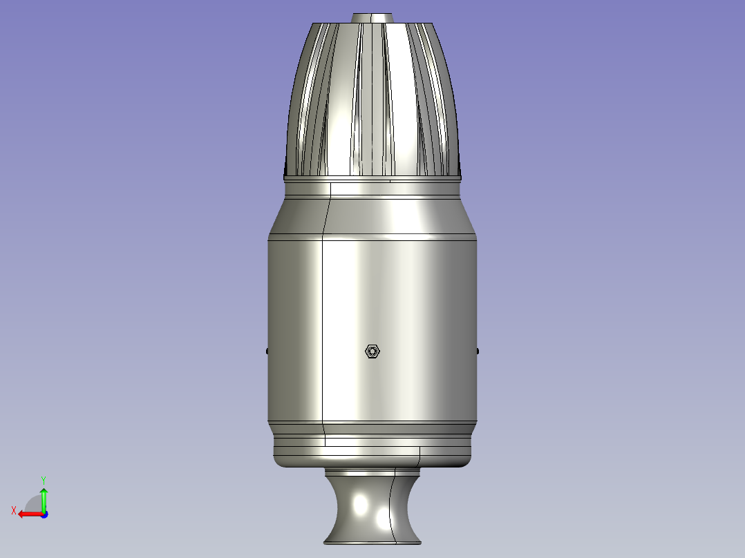 小型火箭推进器后视图