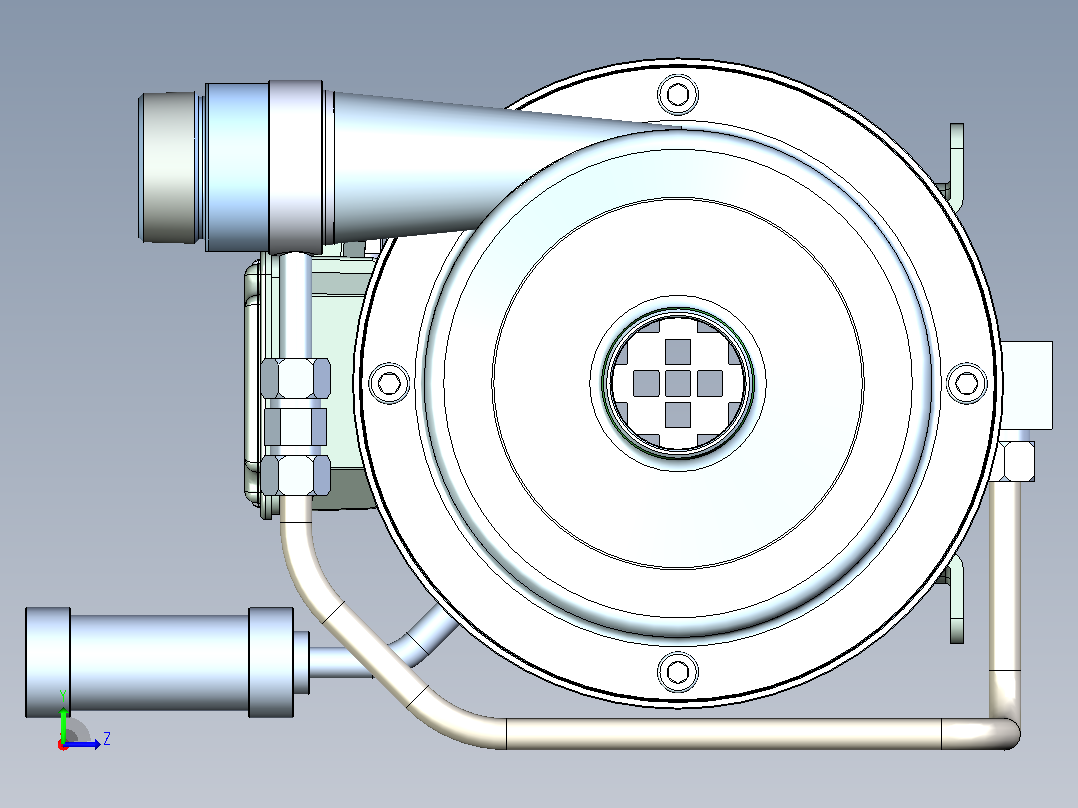 泵 CTI CC 1SSV2K4FZ-15C 1,5kW_2900rpm左视图