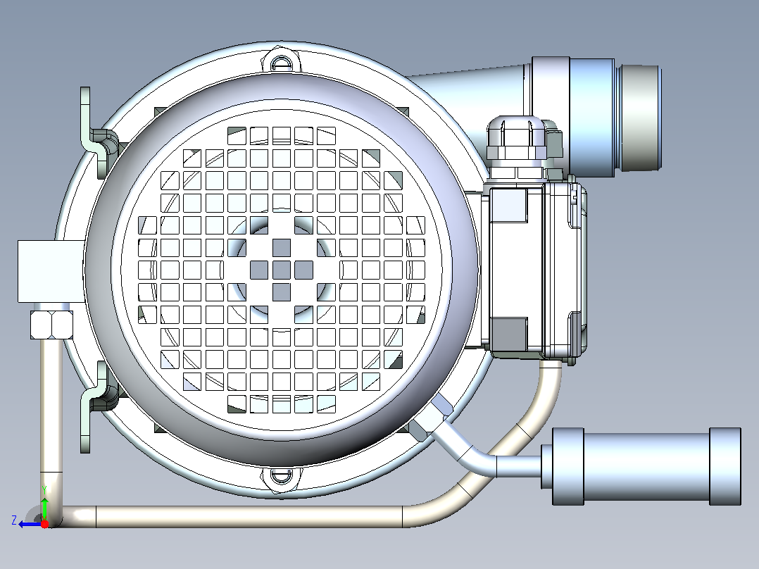 泵 CTI CC 1SSV2K4FZ-15C 1,5kW_2900rpm右视图