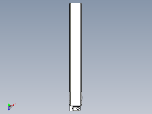 皮带直线轴半封闭可选导轨TPA-HNB-202D-140-L1350-LU-Y-P75-N3俯视缩略图