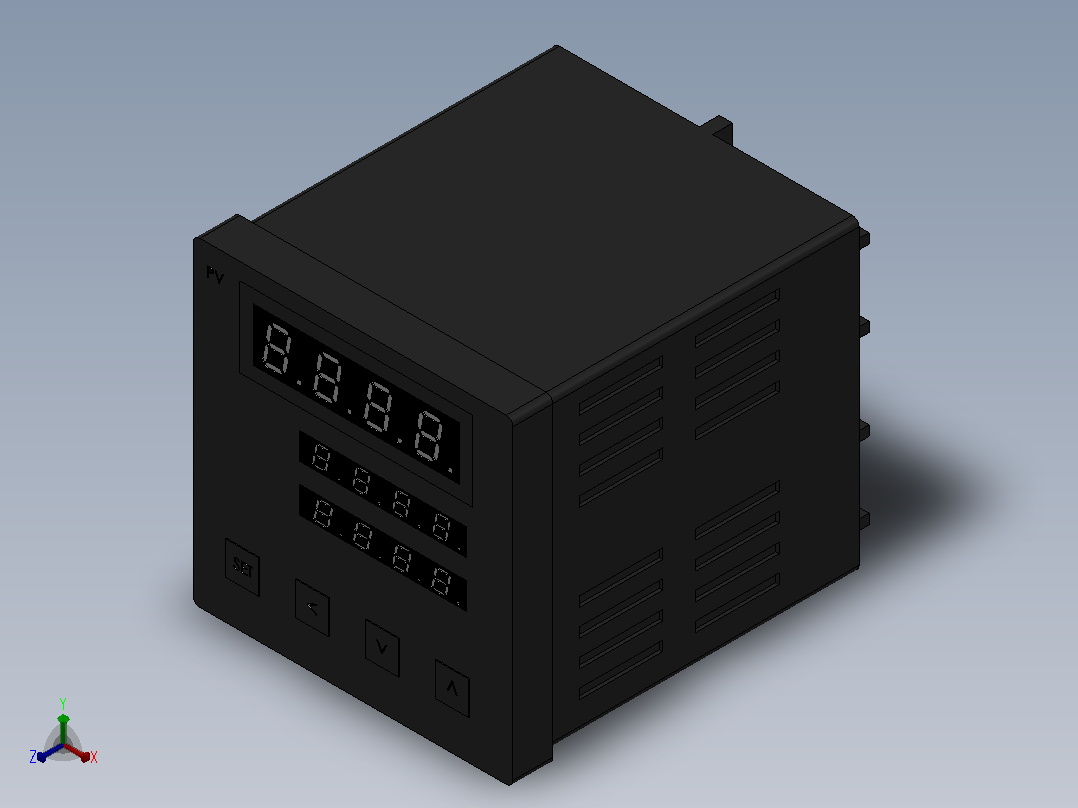 DH-T智能温控仪(T96)[DH-T96]正等轴测图