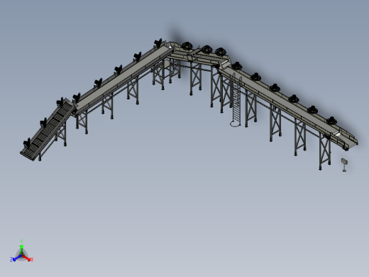 废料输送机总装配体