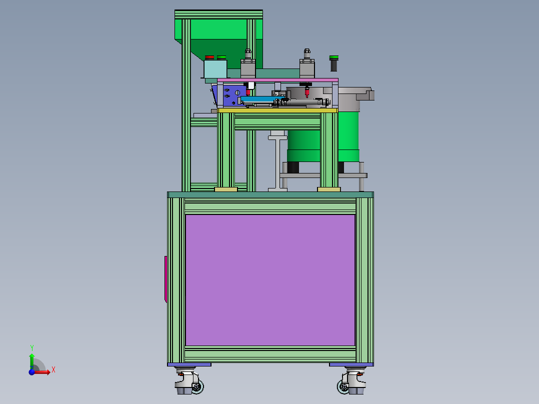 T946 塑料件震动供料机前视图
