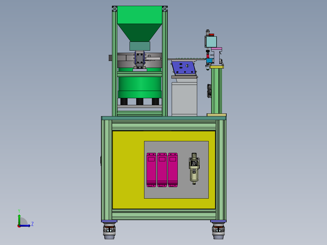T946 塑料件震动供料机左视图
