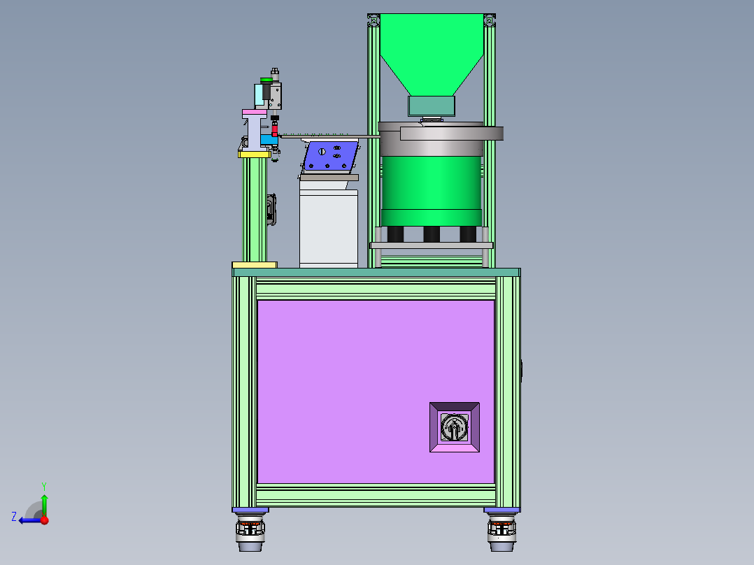 T946 塑料件震动供料机右视图