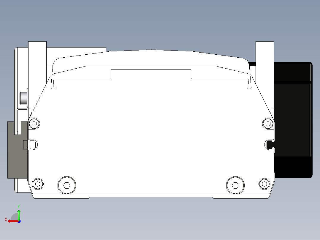 Toyo东佑达直线模组-ETB17-L40-1450-R-M75后视图